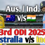India Vs Australia 3rd ODI 2025