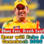 MS Dhoni’s IPL 2026 Comeback :Thala Returns