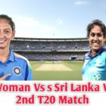 India Women vs Sri Lanka Women 2nd T20